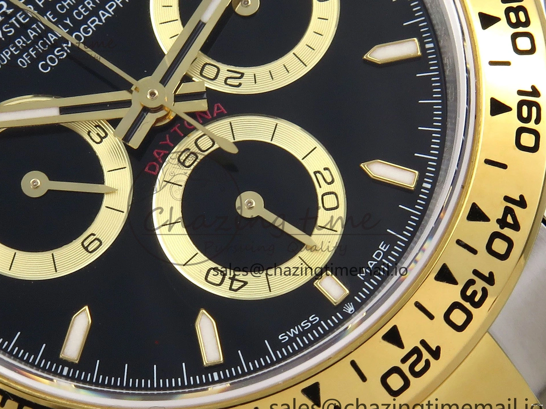 MiroTime 0126 Daytona 126503 QF 1:1 Best Edition Black Dial on SS YG Braclet SH4131 V TechFriendly 1273